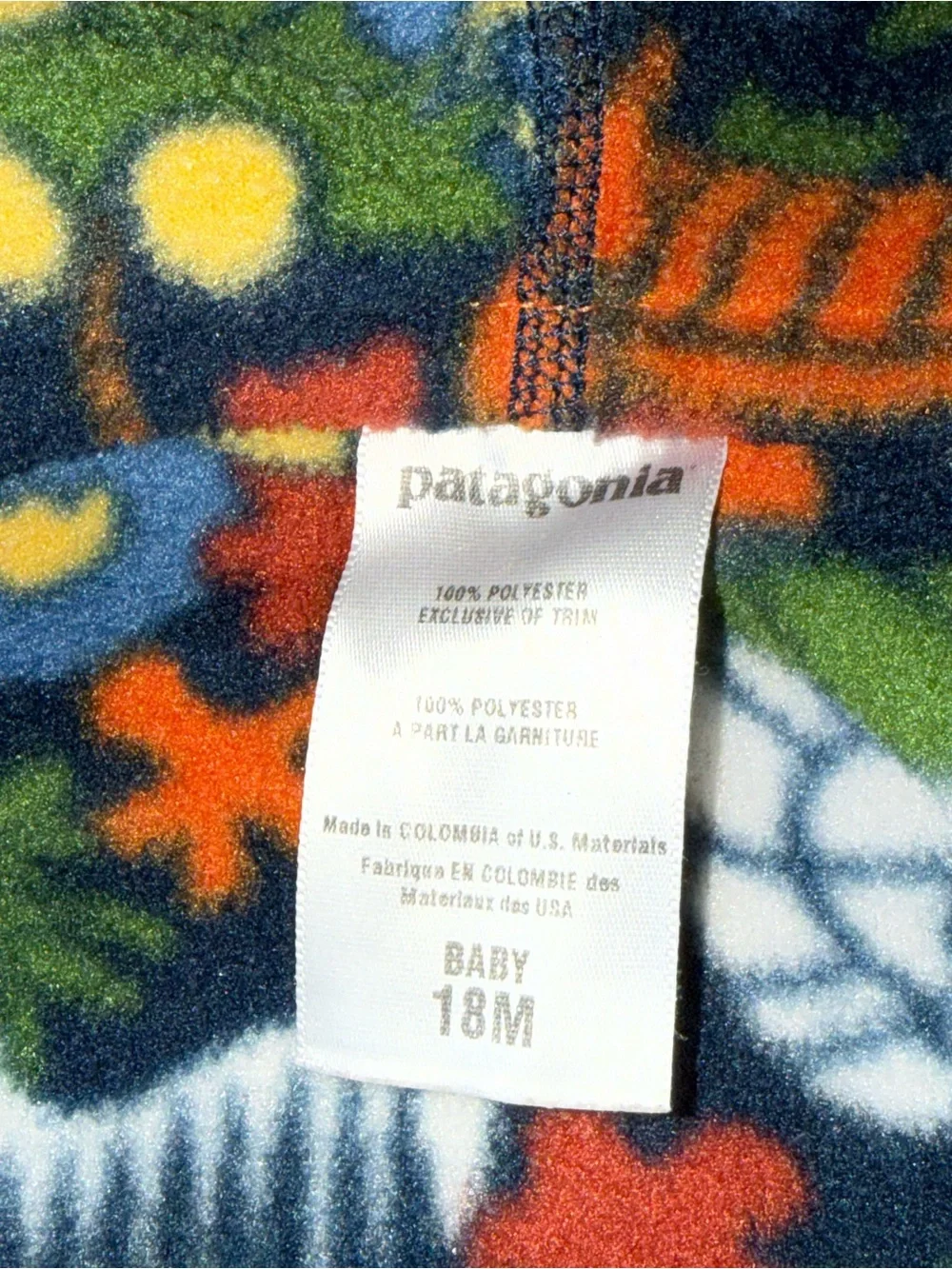 EUC Patagonia Synchilla fleece cardigan jacket size 18 months